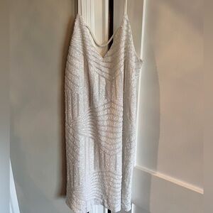 White sequin dress